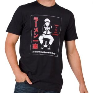 Naruto Shippuden Ramen Shop Graphic Tee Black Size Medium